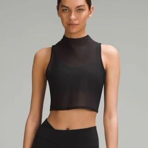 Lululemon Keyhole Mesh Tank - black - 4